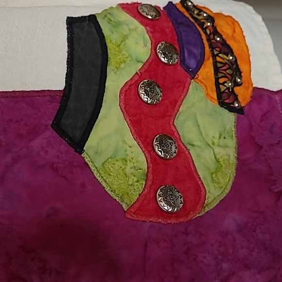 Vtg. Alfredos wife ethnic Native pullover blouse - Picture 4 of 9